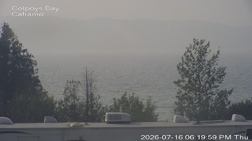 Live camera feed from Caframo in Georgian Bluffs, Ontario, Canada