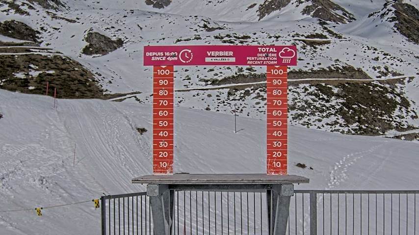 La Chaux 2'265 m. - Hauteur de neige Image