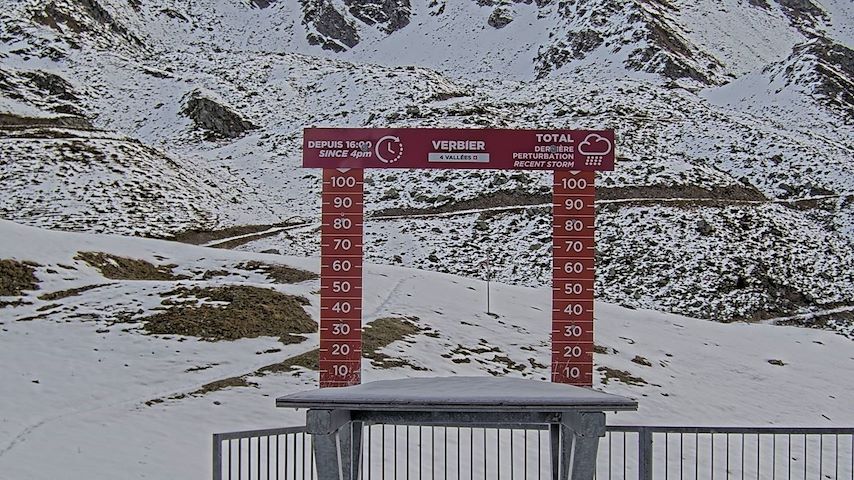 La Chaux 2'265 m. - Hauteur de neige Image