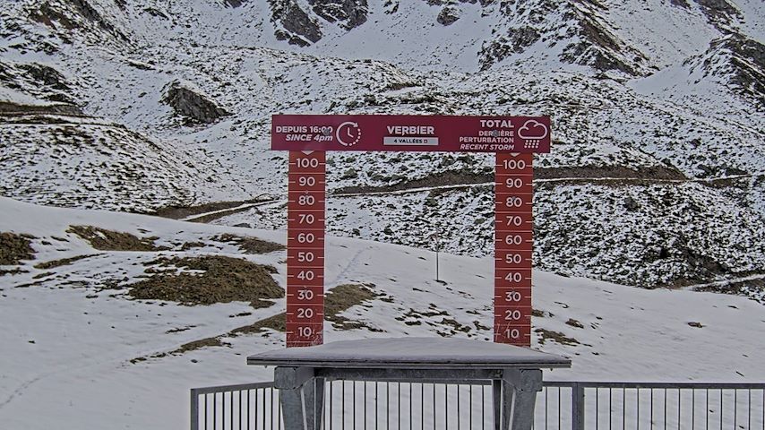 La Chaux 2'265 m. - Hauteur de neige Image