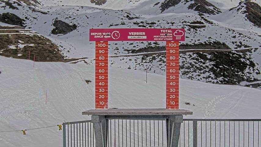 La Chaux 2'265 m. - Hauteur de neige Image