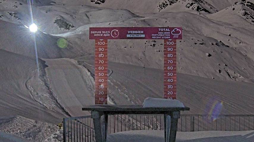 La Chaux 2'265 m. - Hauteur de neige Image