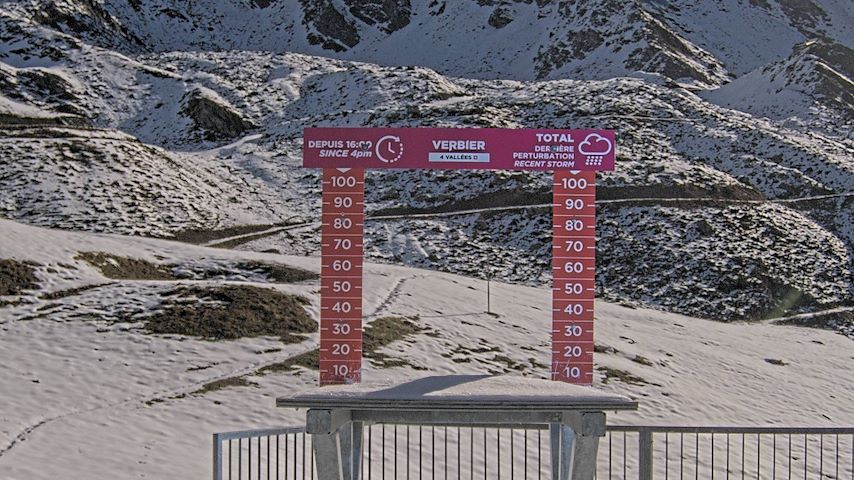 La Chaux 2'265 m. - Hauteur de neige Image