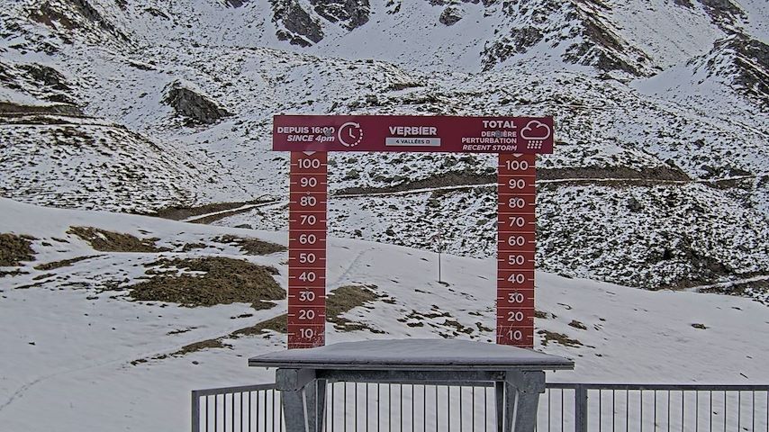 La Chaux 2'265 m. - Hauteur de neige Image