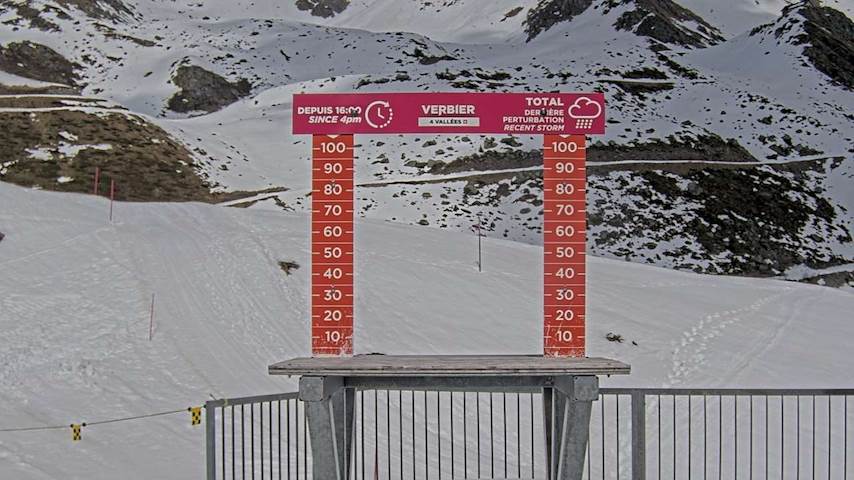 La Chaux 2'265 m. - Hauteur de neige Image