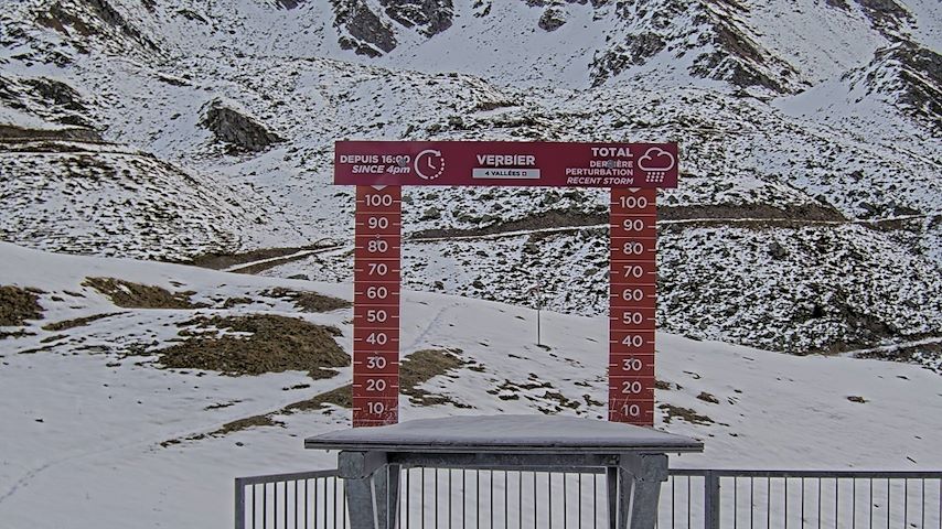 La Chaux 2'265 m. - Hauteur de neige Image