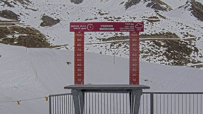 La Chaux 2'265 m. - Hauteur de neige Image