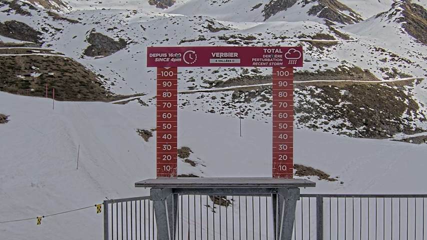 La Chaux 2'265 m. - Hauteur de neige Image