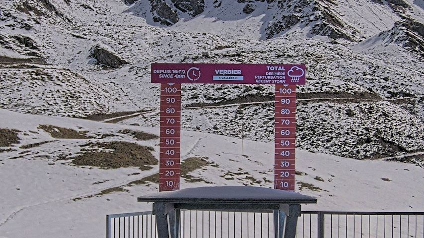 La Chaux 2'265 m. - Hauteur de neige Image