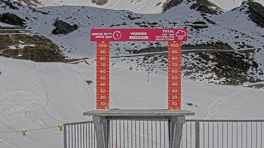 La Chaux 2'265 m. - Hauteur de neige Image