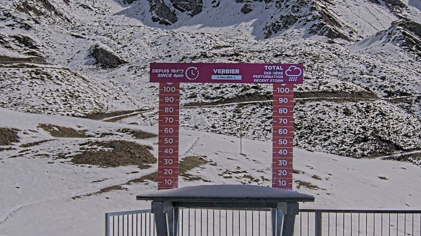 La Chaux 2'265 m. - Hauteur de neige Image