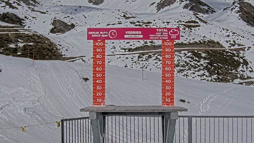 La Chaux 2'265 m. - Hauteur de neige Image