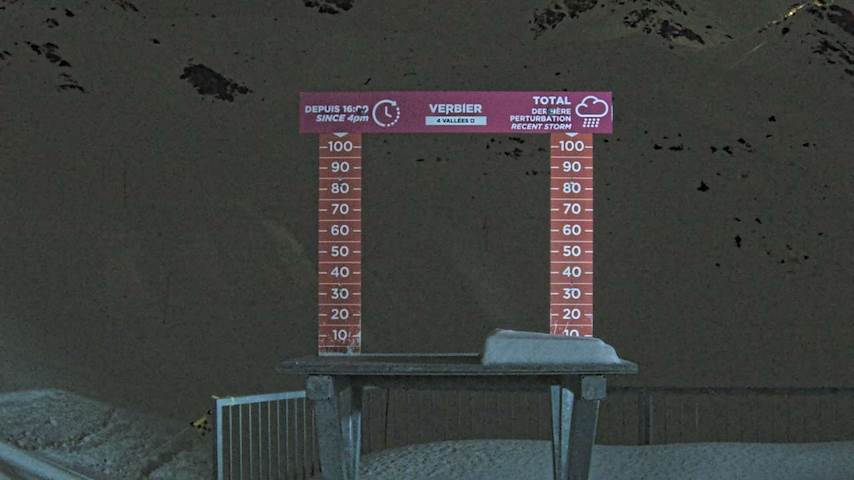 La Chaux 2'265 m. - Hauteur de neige Image