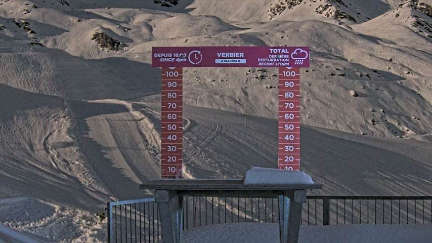 La Chaux 2'265 m. - Hauteur de neige Image