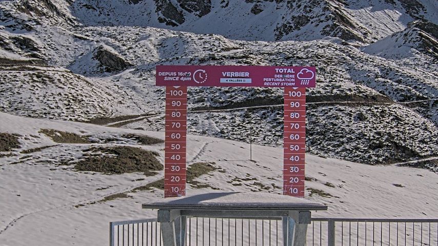 La Chaux 2'265 m. - Hauteur de neige Image