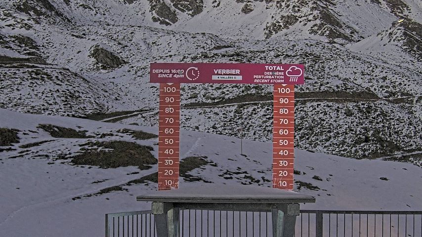 La Chaux 2'265 m. - Hauteur de neige Image