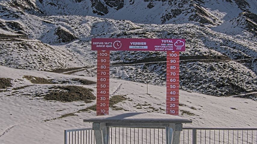 La Chaux 2'265 m. - Hauteur de neige Image