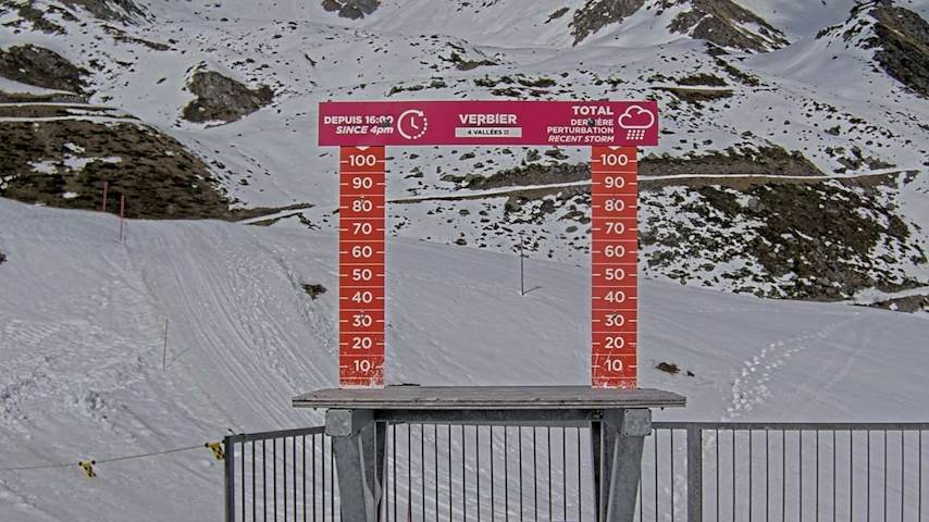 La Chaux 2'265 m. - Hauteur de neige Image