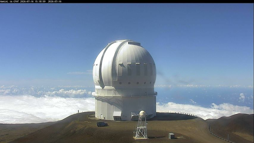 Canada-France-Hawaii Telescope - North からのライブカメラチャンネル（Hawaii）