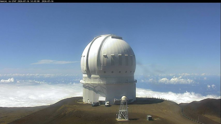 Live camerakanaal van Canada-France-Hawaii Telescope - North in Hawaii