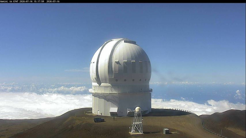 Kanal s kamerom uživo iz Canada-France-Hawaii Telescope - North u Hawaii
