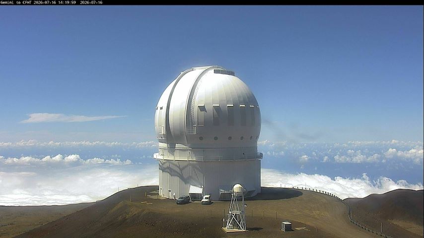 Canale telecamera in diretta da Canada-France-Hawaii Telescope - North a Hawaii
