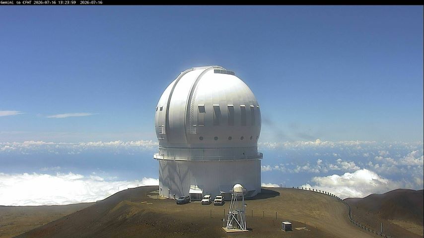 Élő kameracsatorna Canada-France-Hawaii Telescope - North-ból Hawaii-ben