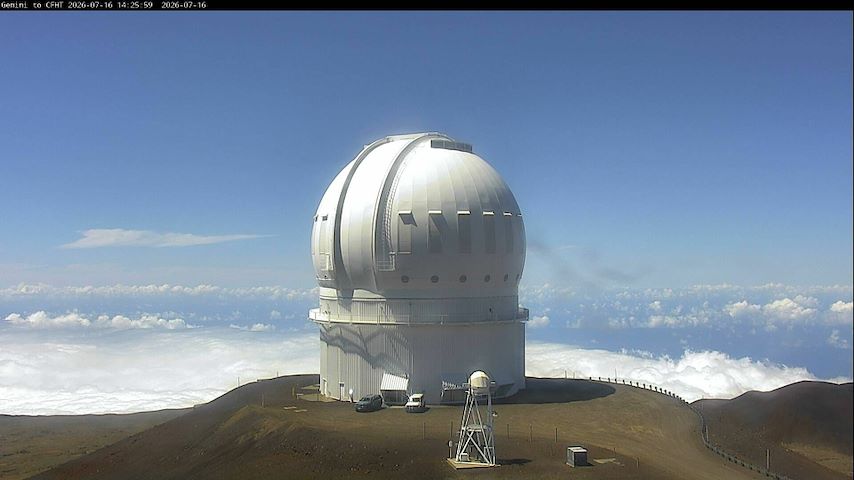 Živý kamerový kanál z Canada-France-Hawaii Telescope - North v Hawaii